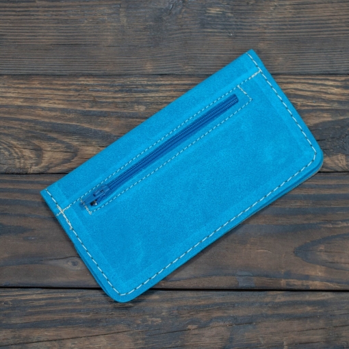 Καπνοθήκη Δερμάτινη Σουέτ Φάκελος Τυρκουάζ - Image 2