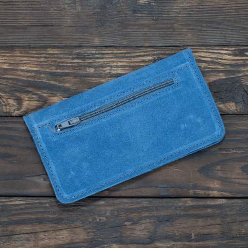 Καπνοθήκη Δερμάτινη Σουέτ Φάκελος Γαλάζιο - Image 2