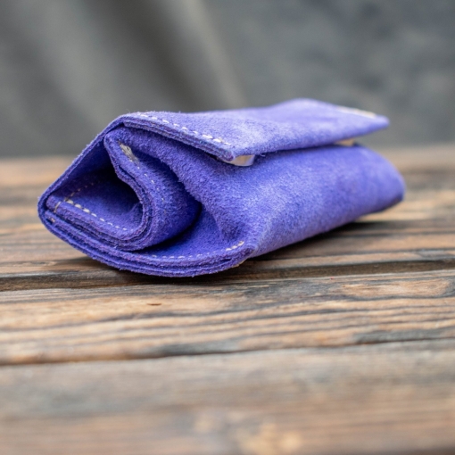 Καπνοθήκη Μικρό Πουγκί Δερματινη Σουέτ Μωβ - Image 2