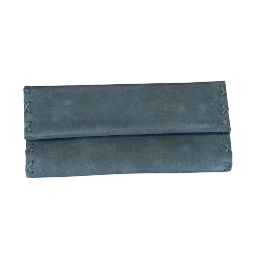 Καπνοθήκη Δερμάτινη Σουέτ Φάκελος Γκρι