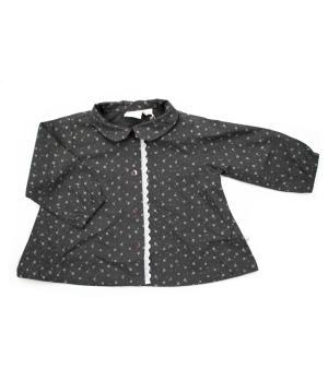 Βρεφικό Πουκάμισο Φλοράλ Γκρί