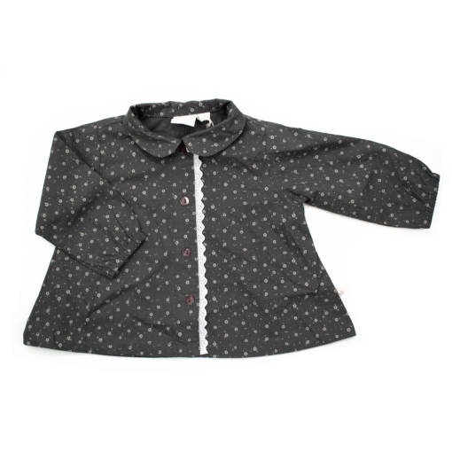 Βρεφικό Πουκάμισο Φλοράλ Γκρί