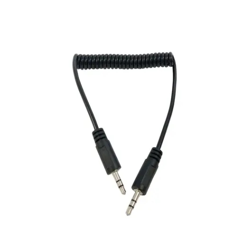 Καλώδιο Jack 3.5mm (Καρφί) Stereo με Καλώδιο Σπιράλ Μέγιστο Μήκος 1.5m