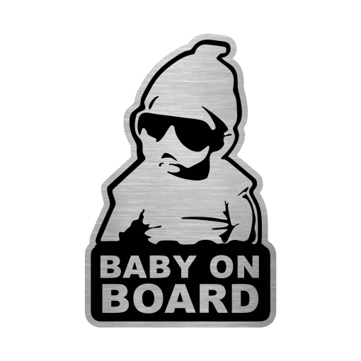 Διακοσμητικό Ακρυλικό Αυτοκόλλητο Αυτοκινήτου Baby on Board - Image 2