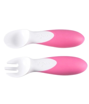 Σετ Εκπαίδευσης Κουτάλι και Πιρούνι Ροζ