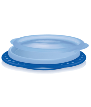 Παιδικό Πιάτο με Καπάκι Μπλε