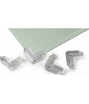 Προστατευτικά Γωνιών για Γυάλινα/Μαρμάρινα Τραπέζια 4 τεμάχια από διάφανο πλαστικό