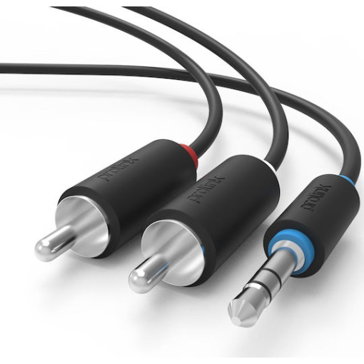 Καλώδιο 3.5mm male - RCA male Μαύρο 3m - Image 7