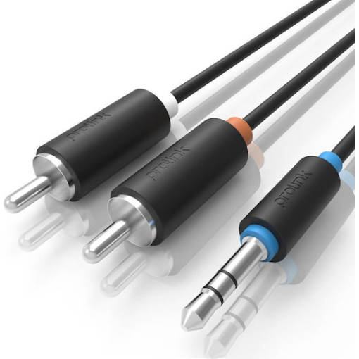 Καλώδιο 3.5mm male - RCA male Μαύρο 3m - Image 6