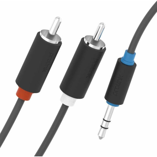 Καλώδιο 3.5mm male - RCA male Μαύρο 3m - Image 4